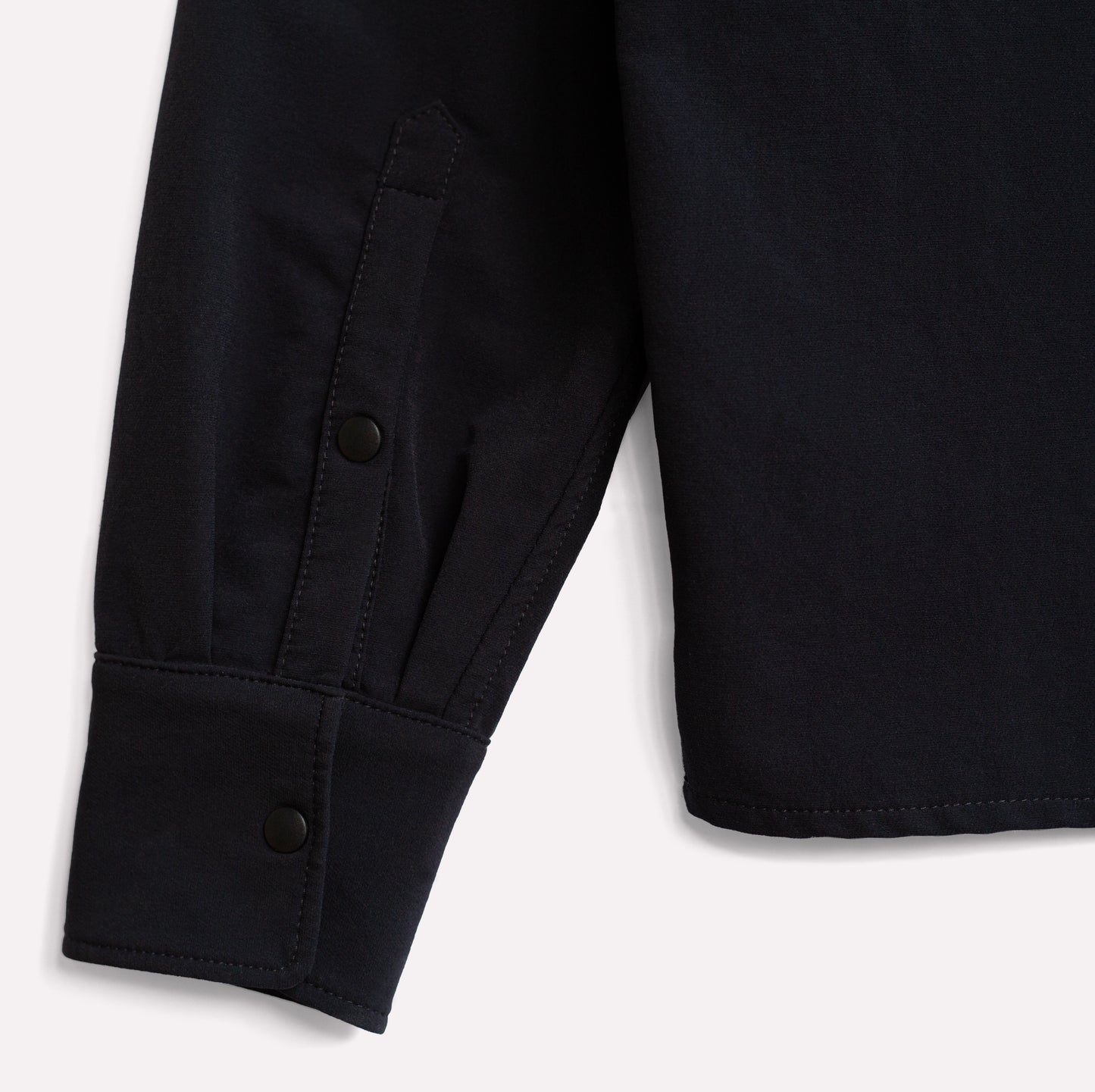 Lightweight climbing shirt sleeves detail.