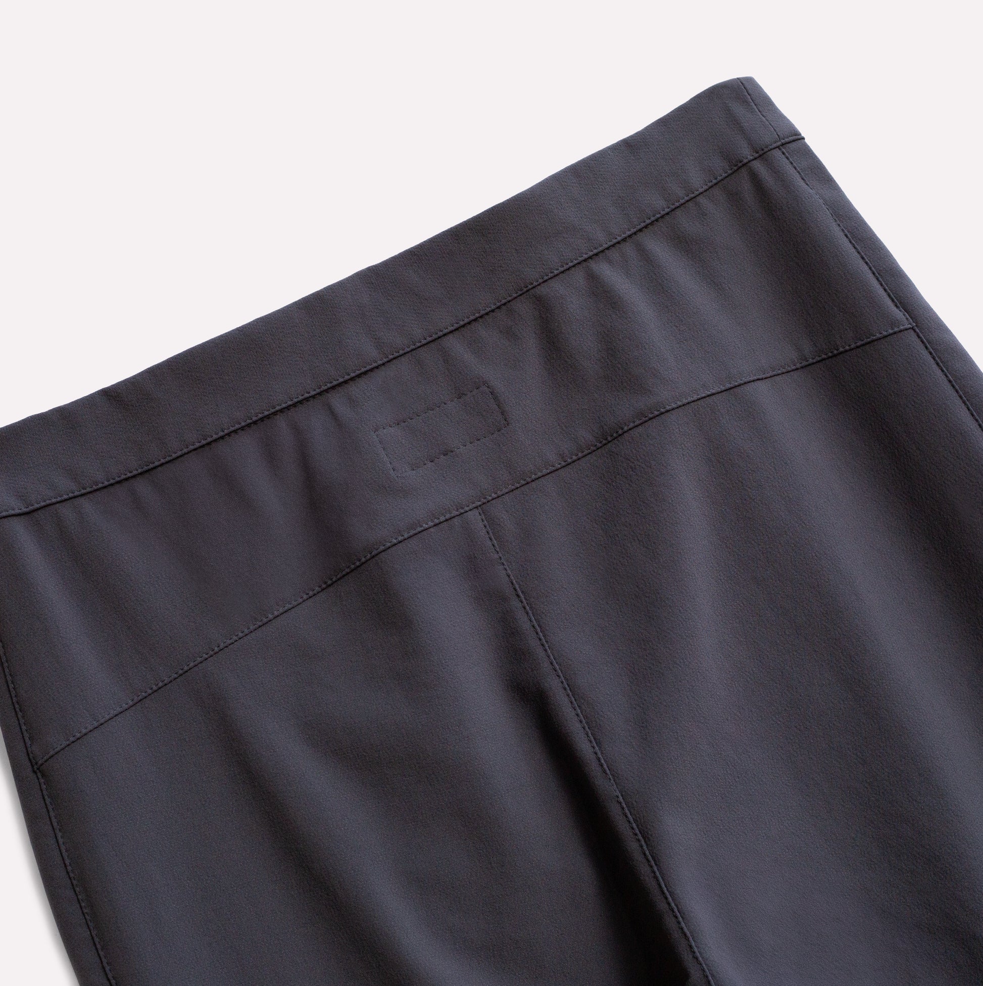 Pants for climbing made out of grey highly abrasion resistant fabric.