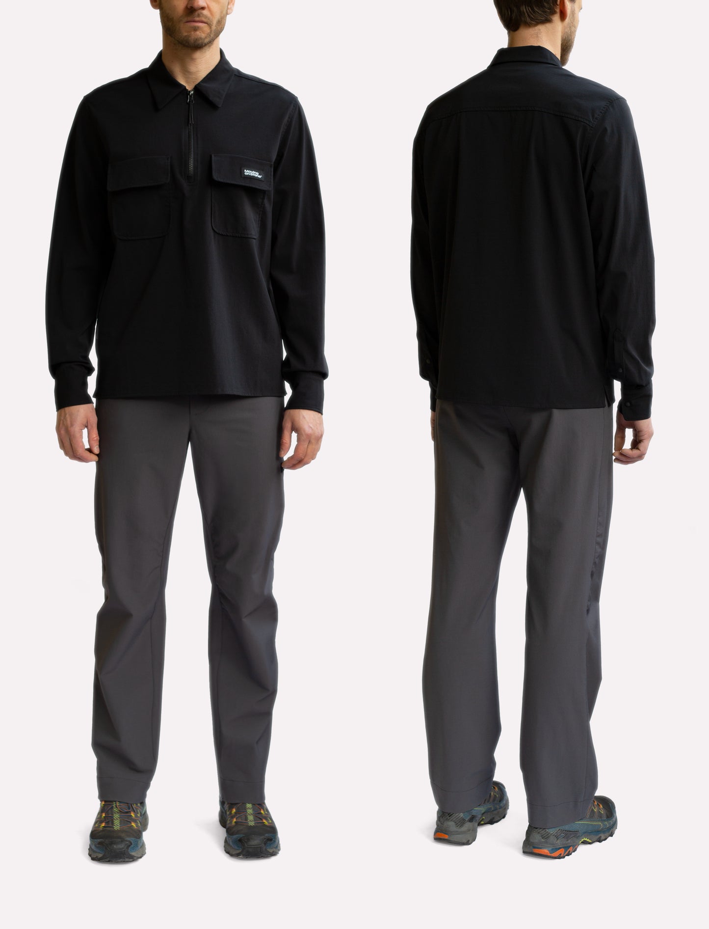 Softshell shirt for climbing in lightweight fabric.