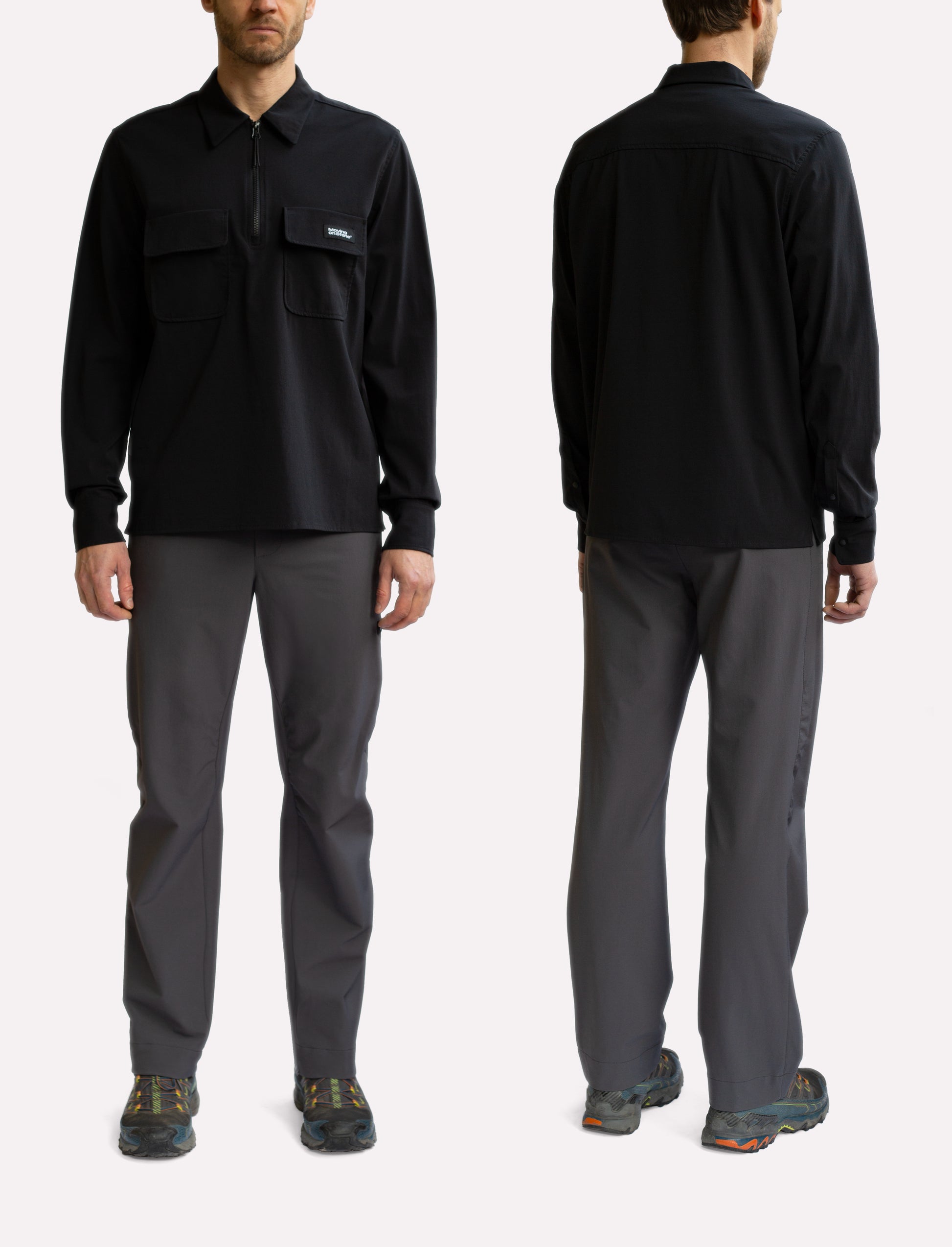 Softshell shirt for climbing in lightweight fabric.