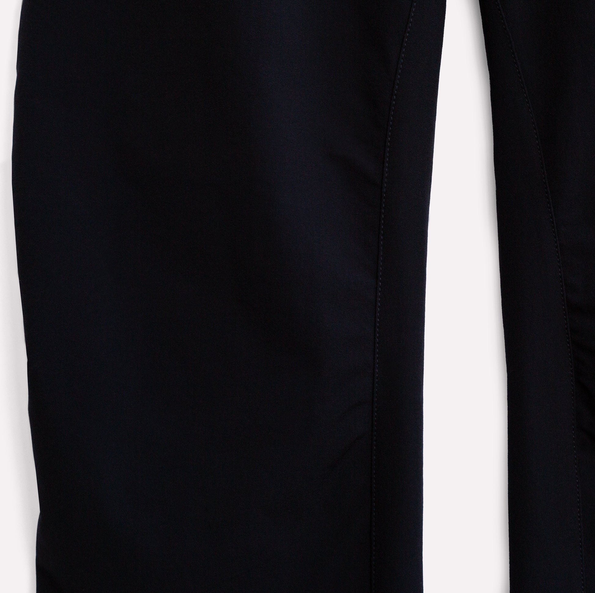 Lightweight technical black pants for climbing.